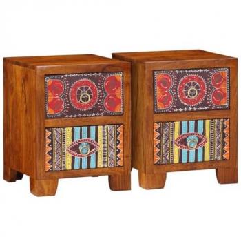Armário de Canto VidaXL 2 pcs 35x35x45 cm em Acácia