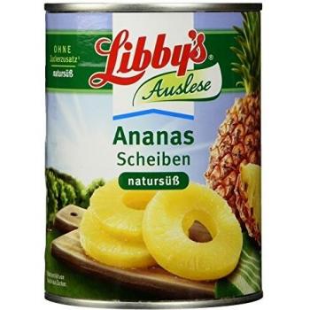 Natursüßes Ananas Scheiben Set von Libby – 580 ml
