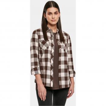 Camicia Donna Urban Classics Flanella Quadri Turnup 3XL