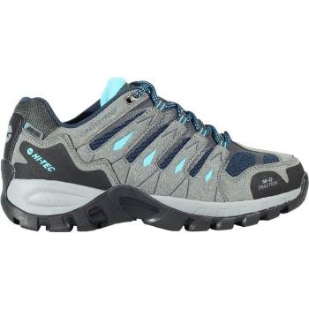 Zapatillas de senderismo Hi-Tec Corzo Low Waterproof gris azul mujer