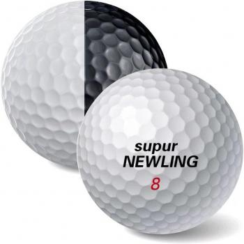 Golf Ball Schwarz-Weiß 3-Schichten PU Ball für Putter-Training