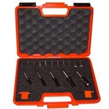 CMT 600.005.01 Coffret de 5 Fraises à Coupes droites avec Plaquettes réversibles Q. 8 mm, Acier