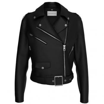 Calvin Klein Giacca Biker Donna Nera Art J20j223448