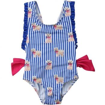 Adorable Dog & Stripes Swimwear for Kids