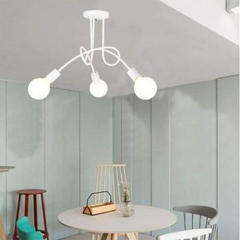 Lustre Industriel 3‑Têtes pour Cuisine et Salon