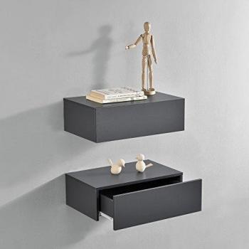 Set de 2 Mesitas de Pared Oslo con Cajón