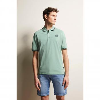 Bugatti Herren Poloshirt 8150 Slim Fit Grün Größe M