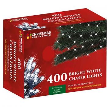 Christmas Workshop 400 Count White LED Chaser Lights