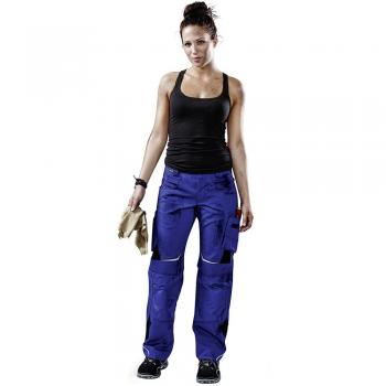 Kuebler pantaloni blu/nero con cintura vita alta 54