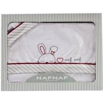 Red Rabbit‑Patterned 100% Cotton Bedding Ensemble