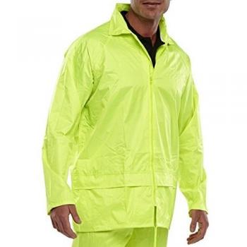 B-Dri Weatherproof NYLON B-DRI JKT SAT/YELLOW L