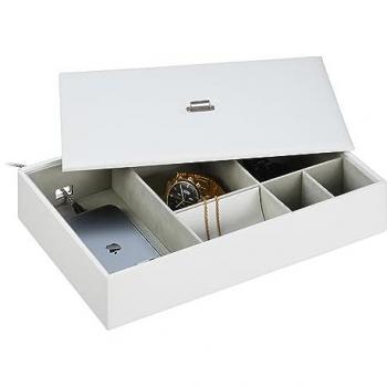 Portagioie Gioielli Organizer Con Scomparti 7x32x22 cm Bianco