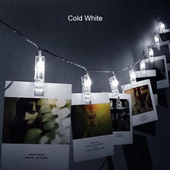 Guirlande lumineuse LED 10 LEDs, porte-Photo, décoration de mariage