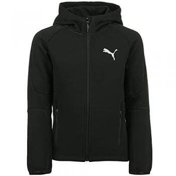 Felpa con cappuccio Puma Evostripe Full-Zip Nera Ragazzi Taglia 8