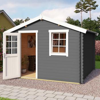WELS 3 Gartenhaus in Grau