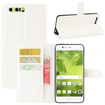 White Flip Wallet and Protective Cover for Huawei P Smart