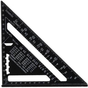 Plaque de mesure triangulaire en alliage d'aluminium 7 pouces