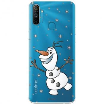Carcasa Transparente Realme C3 con Olaf de Disney Frozen