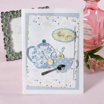 Vintage Floral Thank You Card