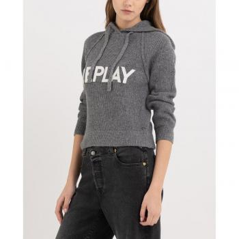 Replay DK3560 Women’s Iron Melange Hoodie, XS