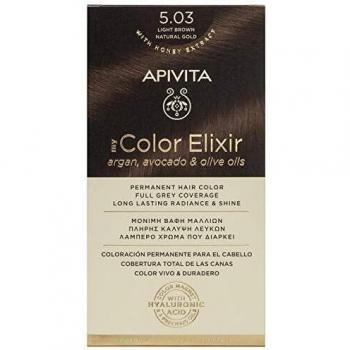 Apivita My Color Elixir 5.03 Light Brown Natural Gold Ammonia-Free Permanent Hair Color