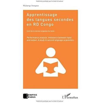 Apprentissage des langues secondes en RD Congo  suivi de la version anglaise du texte