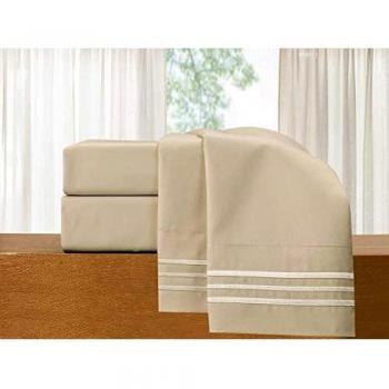 Wrinkle-Free 4-Piece Luxury Bed Sheet Ensemble