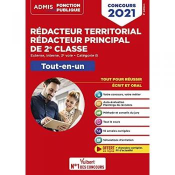 Concours Rédacteur territorial et Rédacteur principal 2e classe
