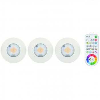 3x Jedi Performa Einbauleuchte iDual mit Fernbedienung