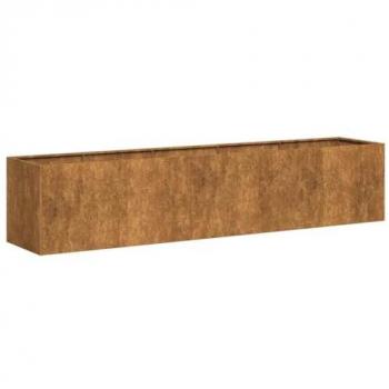VidaXL Planter Rusty 78.7x15.7x15.7 Weathering Steel