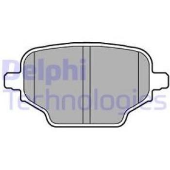 Achterste Remblokset Delphi LP3580 voor Citroen, Opel, Peugeot en Toyota