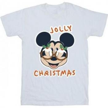 Mickey Mouse Jolly Christmas Camiseta blanca de Disney
