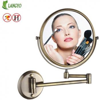 360-Degree Swivel Wall-Mounted Makeup Mirror