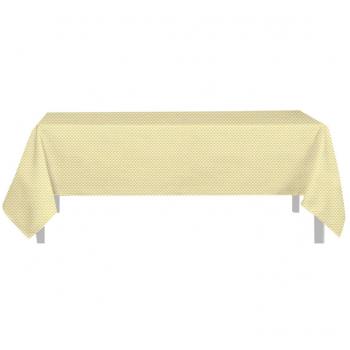 Nappe Haute Qualité Soleil d'Ocre en Polyester avec Palmiers Jaunes 140x300 cm