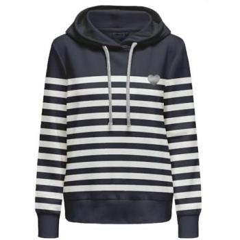 Sweat à capuche bleu foncé ONLY