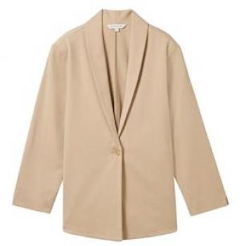 Tom Tailor Blazer mit Reverskragen in Beige, Größe M