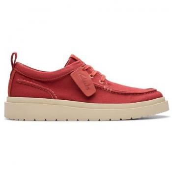 Polden Moc Red Canvas Footwear – Men, 7.5 Standard