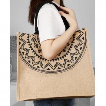 Sacs fourre-tout durables en jute et coton