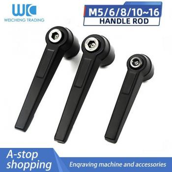 Manija de sujeción ajustable con rosca macho, tuerca de metal, para M5, M6, M8, M10, M12, M16