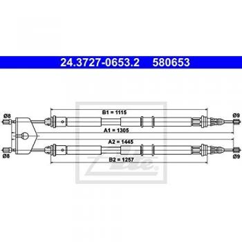 ATE 24.3727-0653.2 Handbremsseil