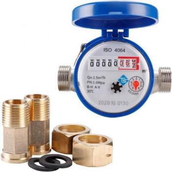 Medidor de agua fría giratorio 0-30℃ TYPE-E 5m 3/h