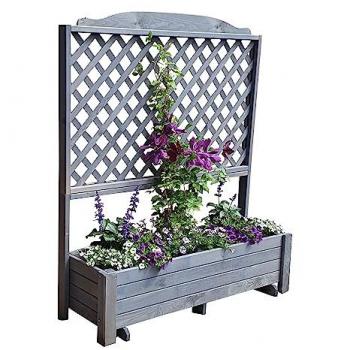 Promadino Spalier Romantica mit Pflanzkasten 120x38x140 cm