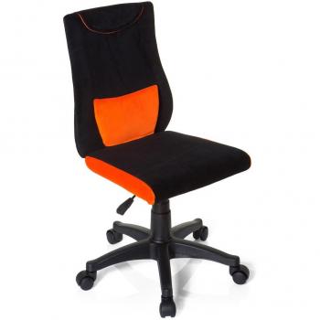 Schreibtischstuhl für Kids & Teens – hjh OFFICE 670520, schwarz-orange, ergonomisch verstellbar