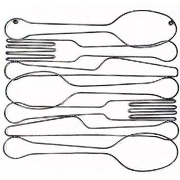 Black Dine Time Steel Wallpiece