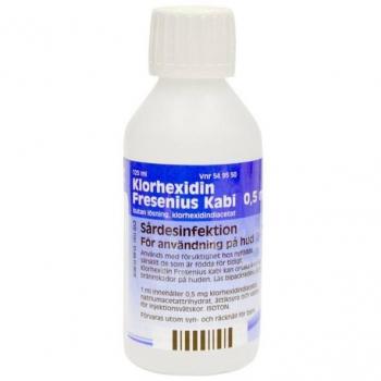 Fresenius Kabi Klorhexidin kutan lösning 0,5 mg/ml 125 ml