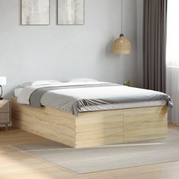 VidaXL Bed Frame Sonoma Oak 120x200 cm