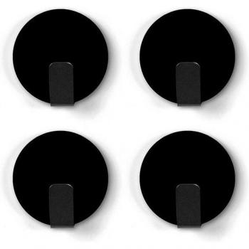 Magnetische Haken schwarz für Pinnwand und Kühlschrank