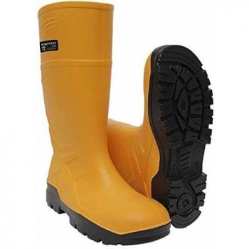 Portwest PU Safety Wellington Boots Yellow Size 13