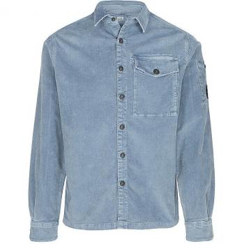 CP Company Herren-Cordhemd Hellblau L