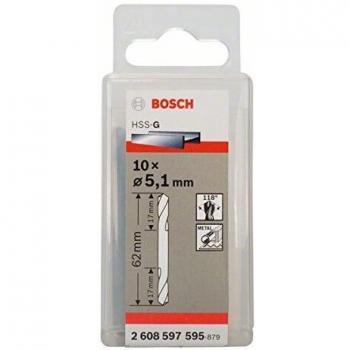 Bosch HSS-G Double Ended Stub Drill Bits 5.1mm Pack of 10